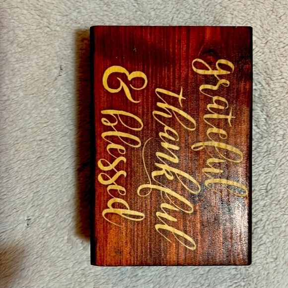 P. Graham Dunn Wood Grateful, Thankful, & Bless Decor - Picture 2 of 3